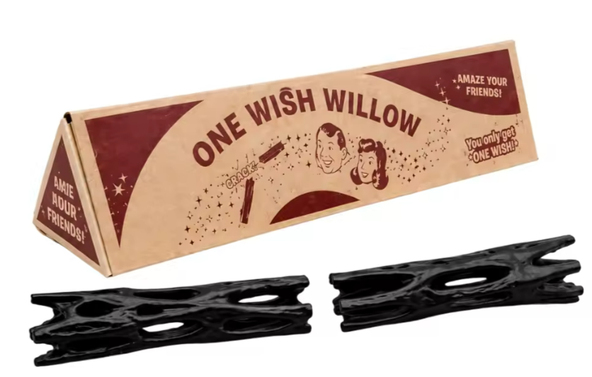 One Wish Willow packaging with two separated stick halves